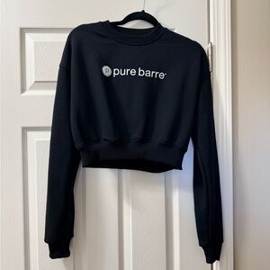 Pure Barre Black Logo Sweatshirt
